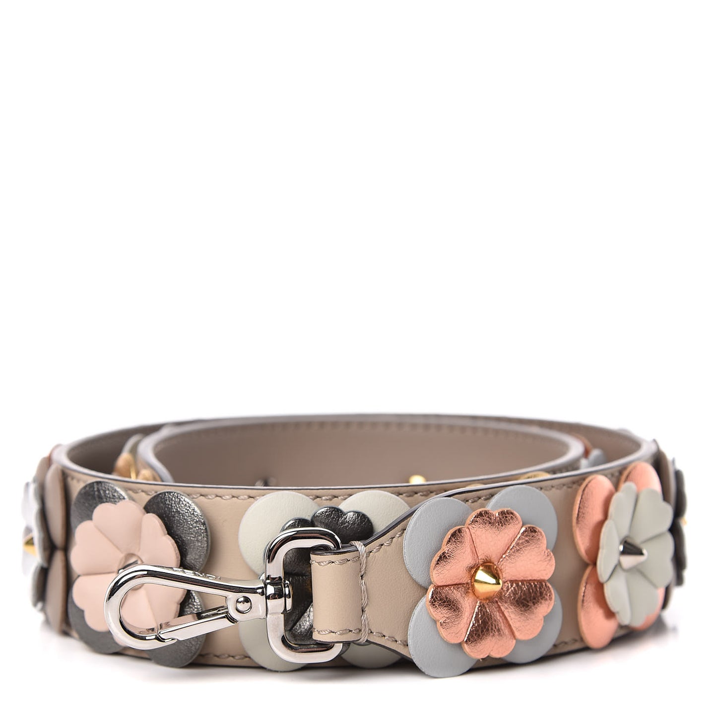 Calfskin Flowerland Studded Strap You Dove