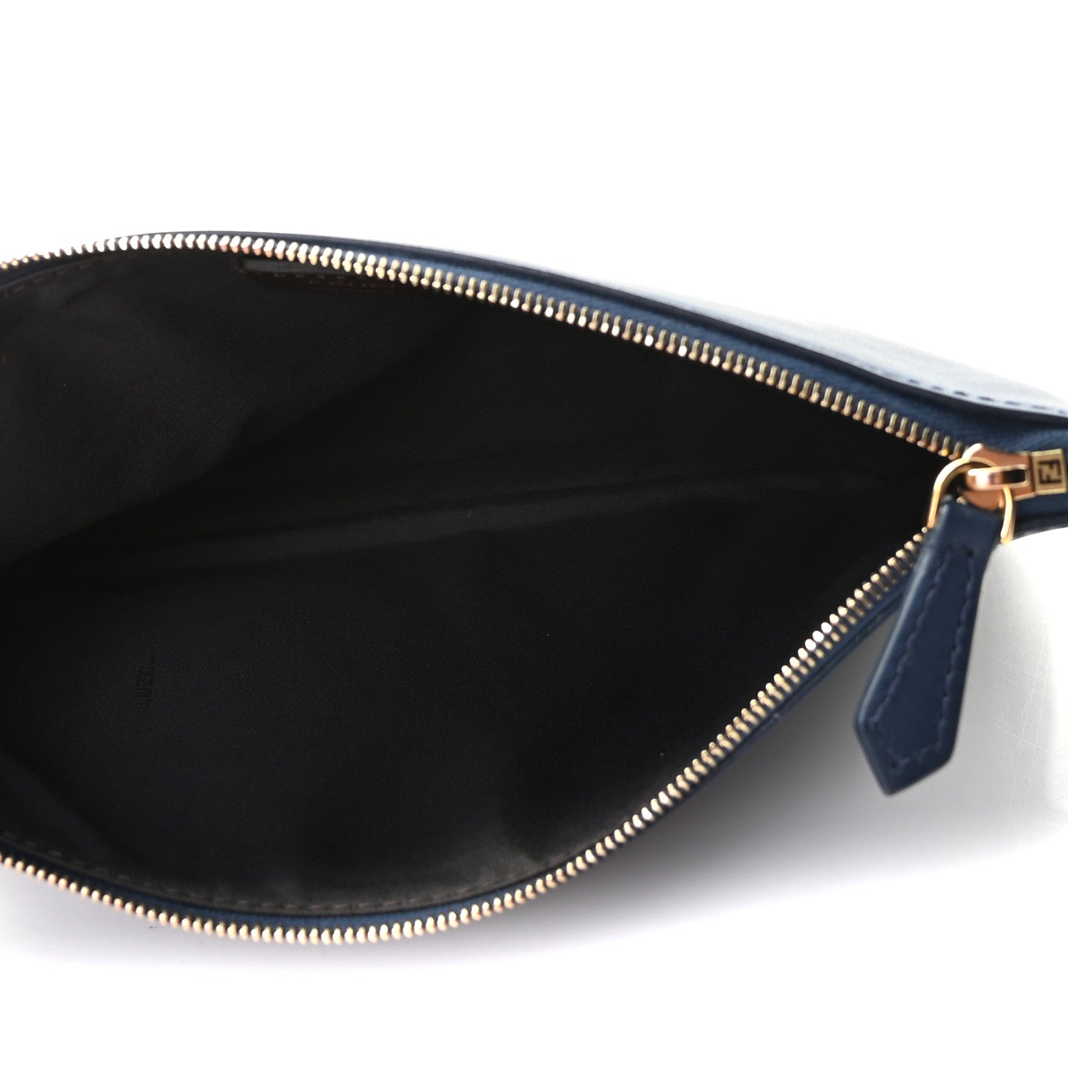 Fendi Vitello Century Opaco F is Fendi Tri-Color Triplette Pouch Set Fragola Black Blu Scuro 5 of 10