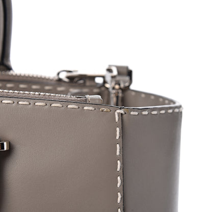 Prada City Calf Small Hand Stitched Galleria Double Zip Tote Calce 12 of 14