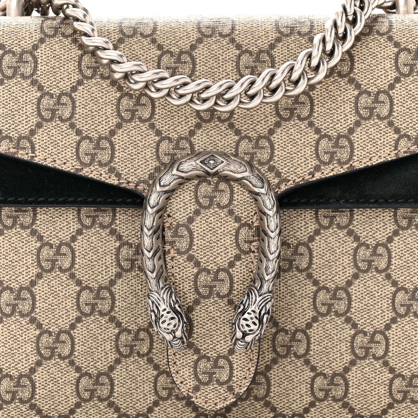 GG Supreme Monogram Mini Dionysus Shoulder Bag Black