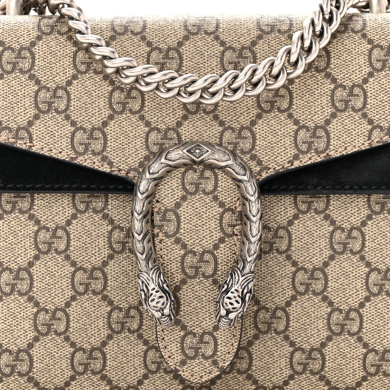Gucci GG Supreme Monogram Mini Dionysus Shoulder Bag Black 8 of 13