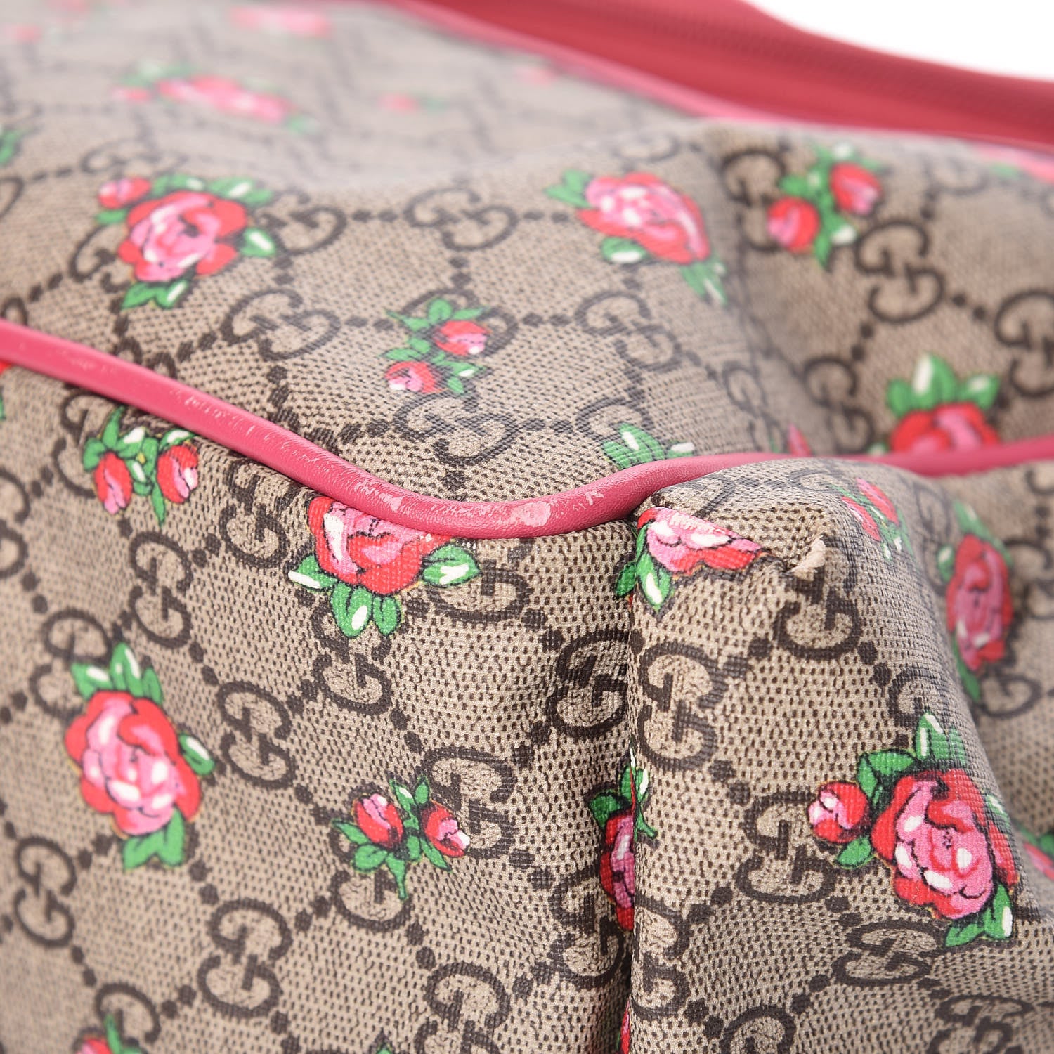 Gucci GG Supreme Monogram Rose Bud Diaper Bag Pink 13 of 14