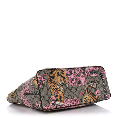 Gucci Soft GG Supreme Monogram Bengal Medium Crossbody Tote Beige Pink 4 of 10
