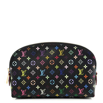 Louis Vuitton Monogram Multicolor Cosmetic Pouch Black Grenade 1 of 7