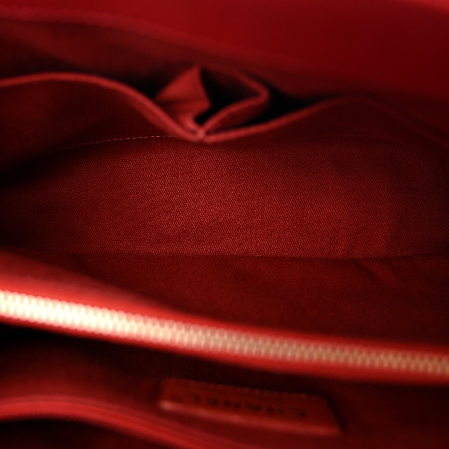 Chanel Caviar Quilted Medium Coco Handle Flap Dark Red 5 of 10