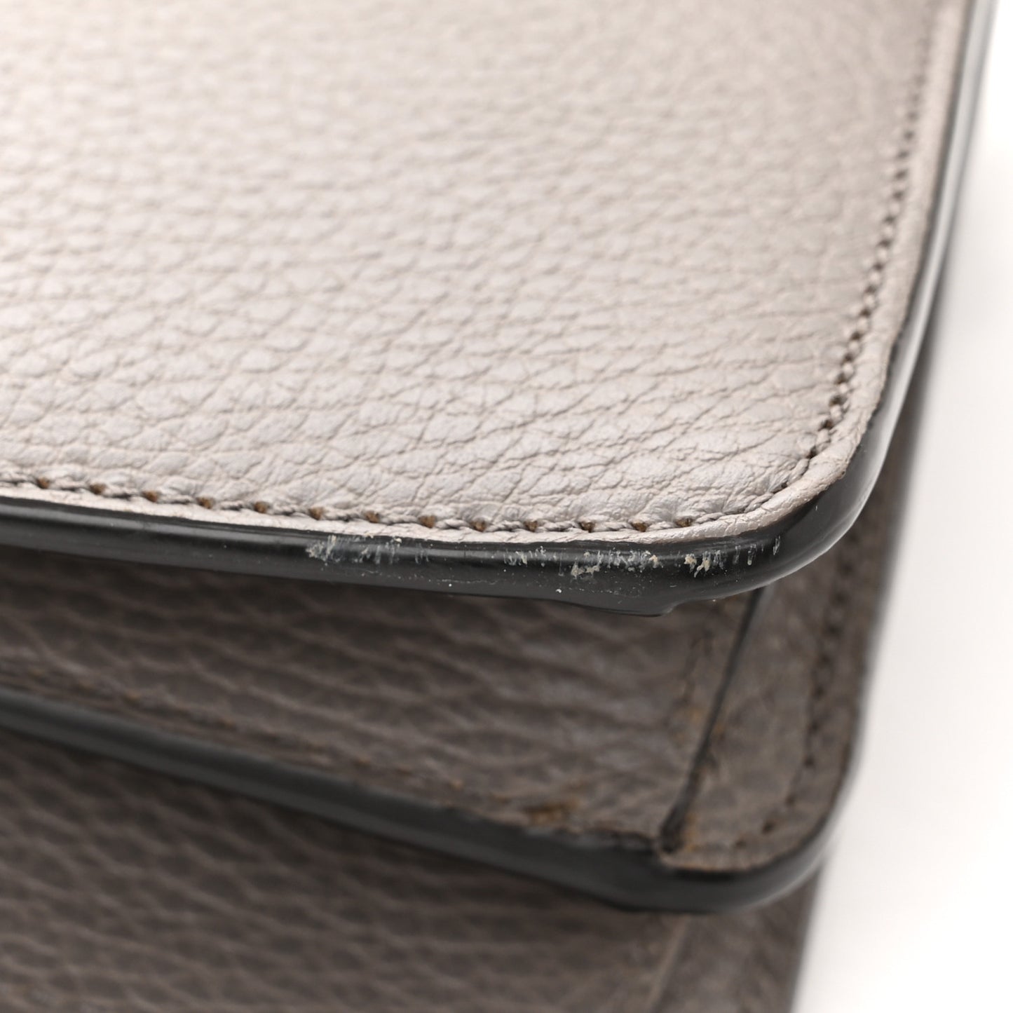 Pebbled Calfskin Small Dionysus Shoulder Bag Dusty Grey