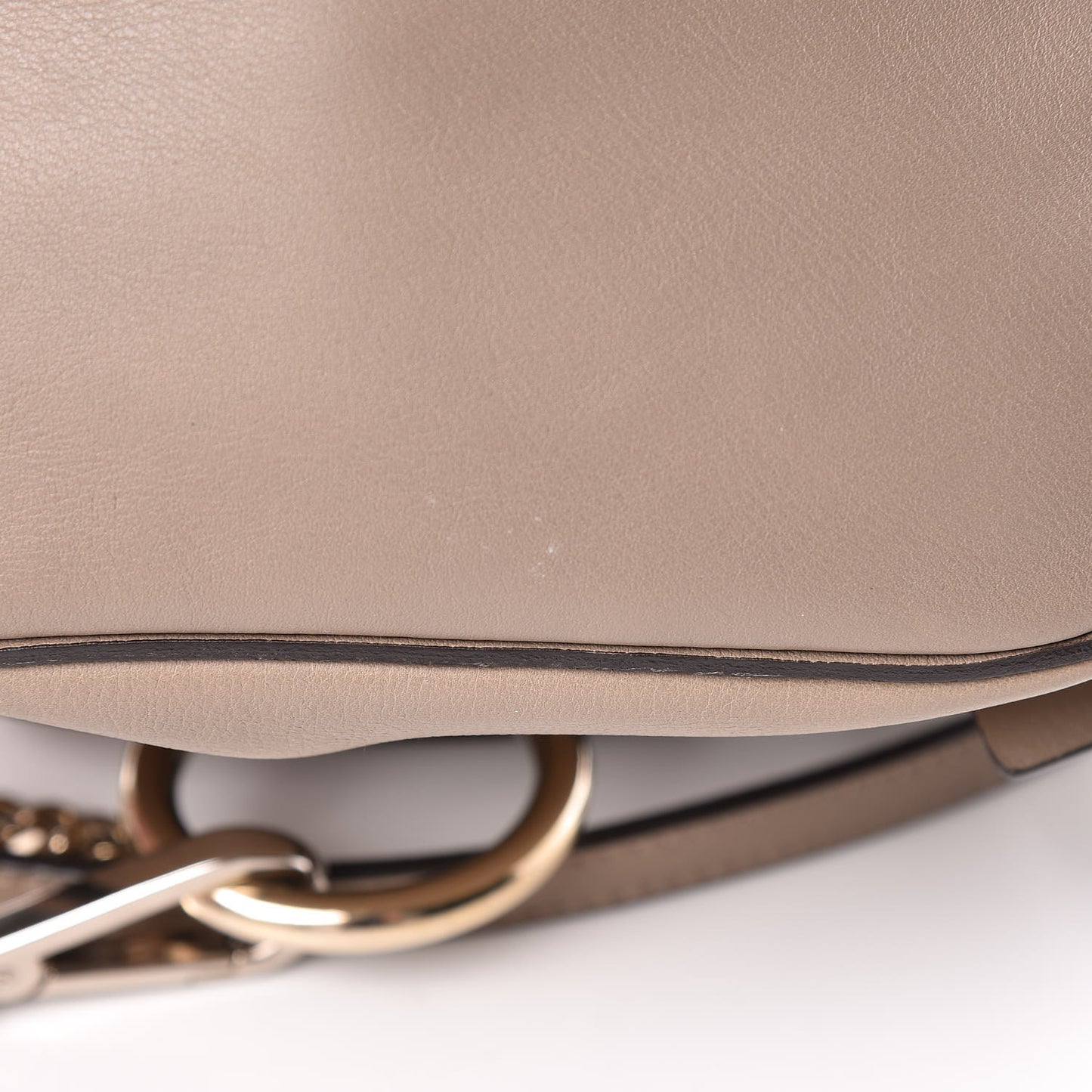 Suede Calfskin Mini Faye Backpack Motty Grey