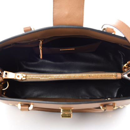 Prada Saffiano Studded Bijou Tote Caramel 7 of 11