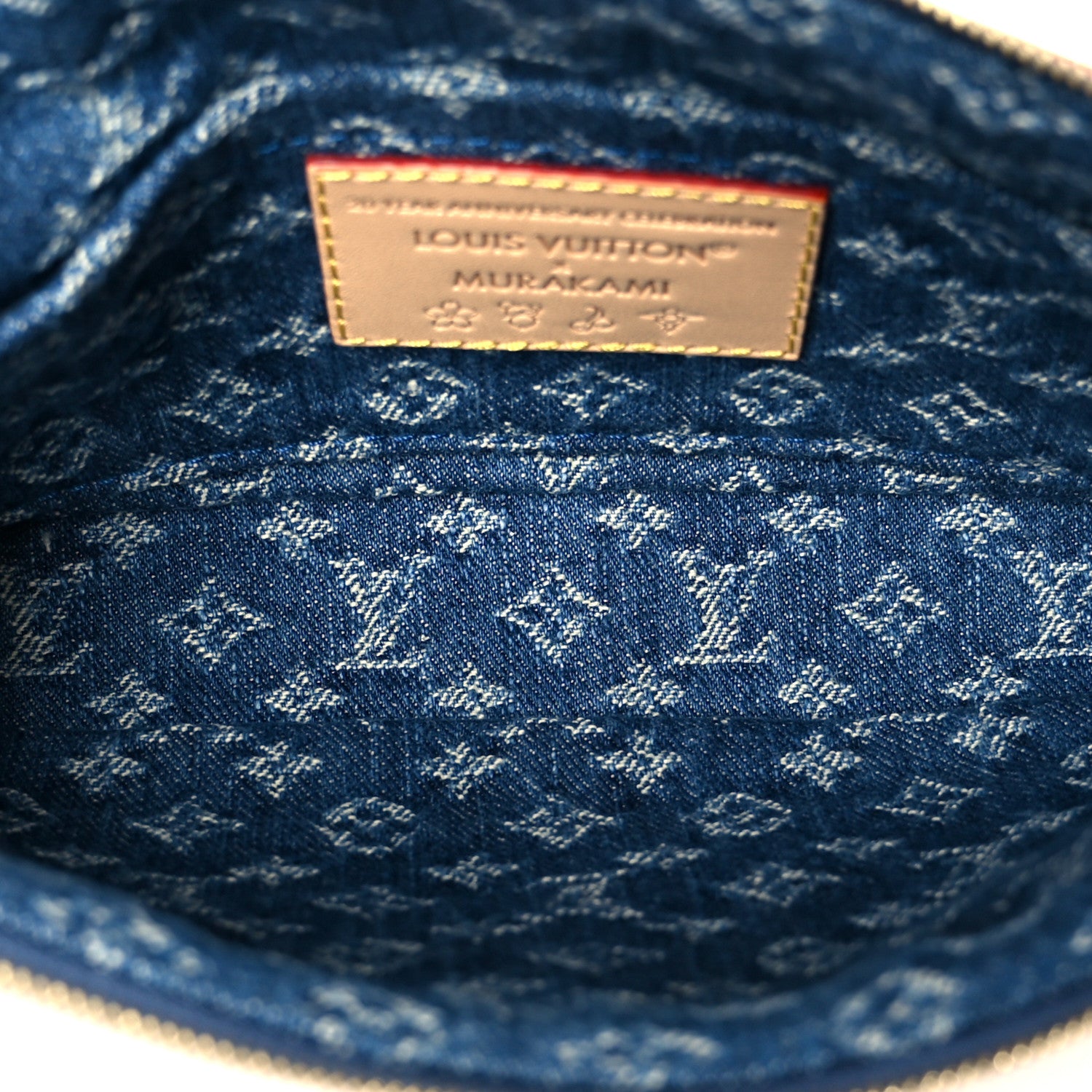 Louis Vuitton LV X TM Monogram Denim Cerises Pochette Accessories Blue 5 of 10