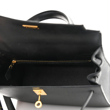 Hermes Epsom Kelly Sellier 25 Black 5 of 11