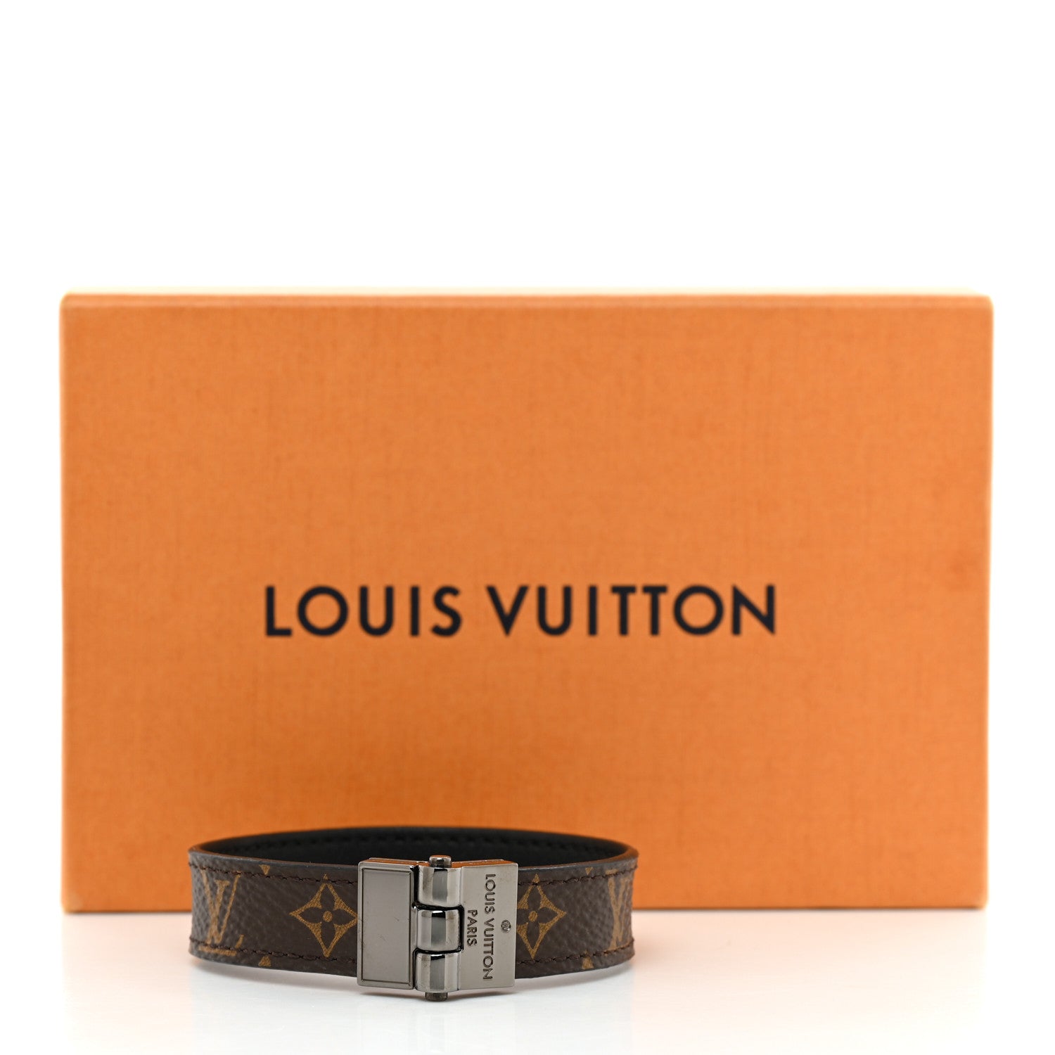 Louis Vuitton Monogram LV Reversible Hinge Bracelet Black 7 of 7