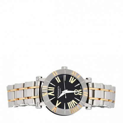 Tiffany Stainless Steel 18K Yellow Gold 30mm Atlas Automatic Watch Black 2 of 5