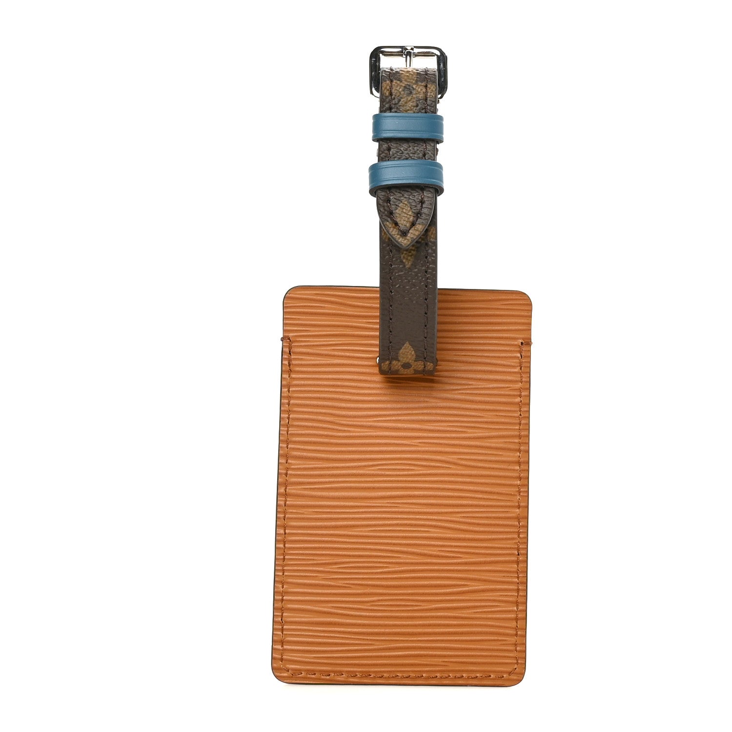 Louis Vuitton Monogram Epi Luggage Tag Navy Brown 2 of 3