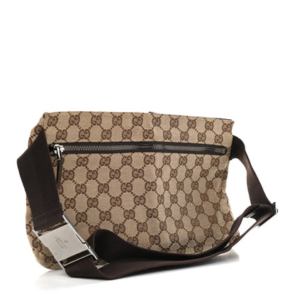 Gucci GG Monogram Double Pocket Belt Bag Dark Brown 3 of 11