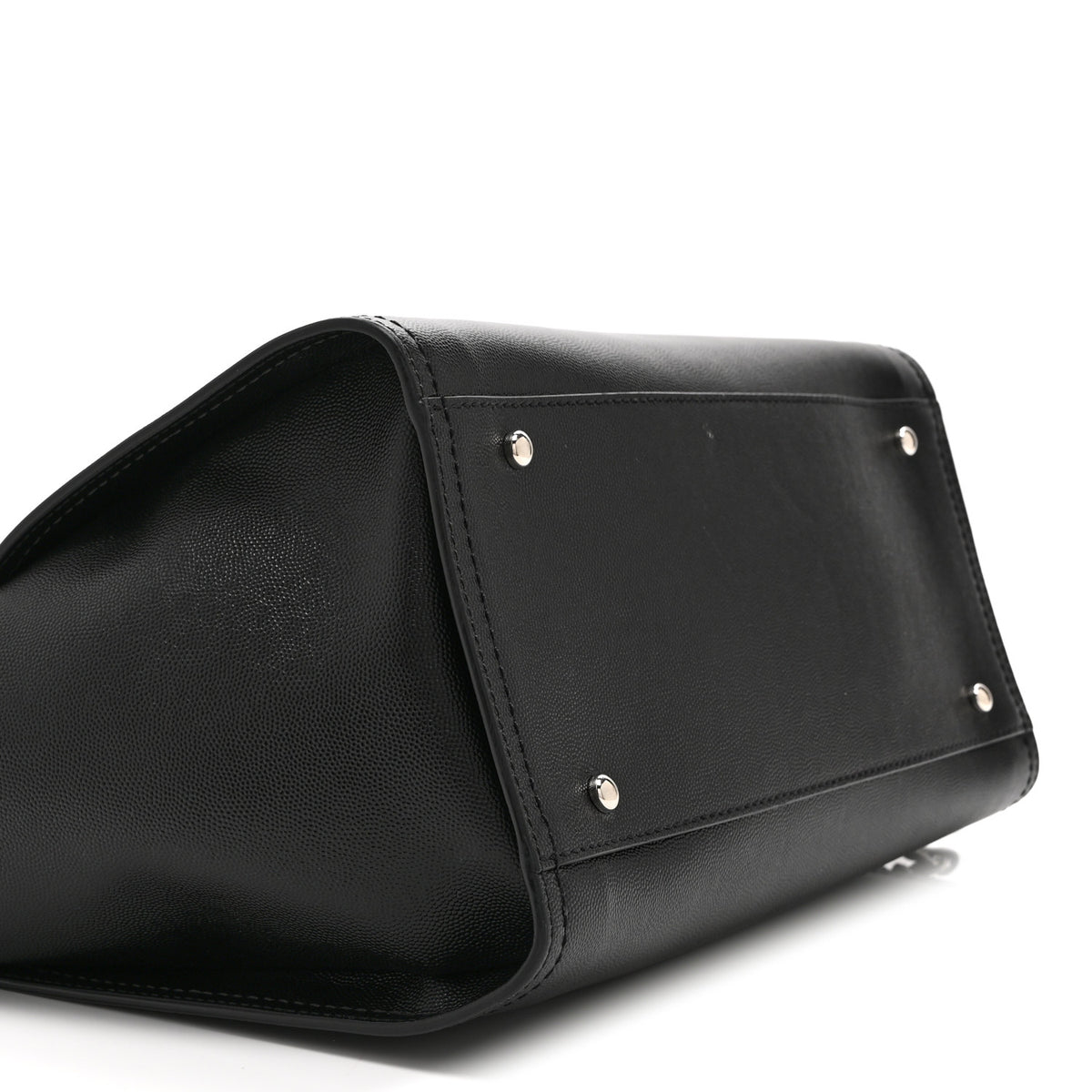 Caviar Small Studded Deauville Tote Black