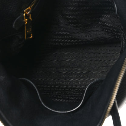 Prada Vitello Daino Tote Black 5 of 10
