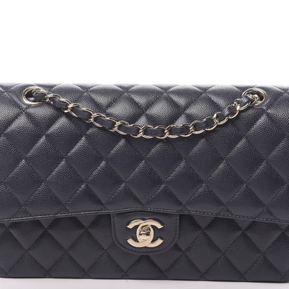 Chanel Caviar Quilted Medium Double Flap Navy 8 of 11