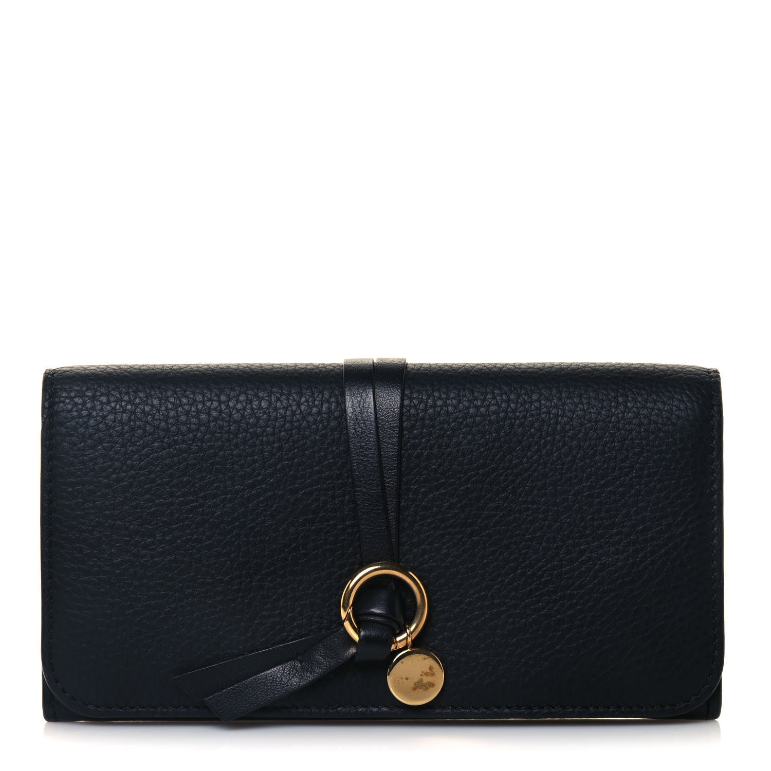 Chloe Smooth Calfskin Alphabet Long Wallet Black 1 of 12