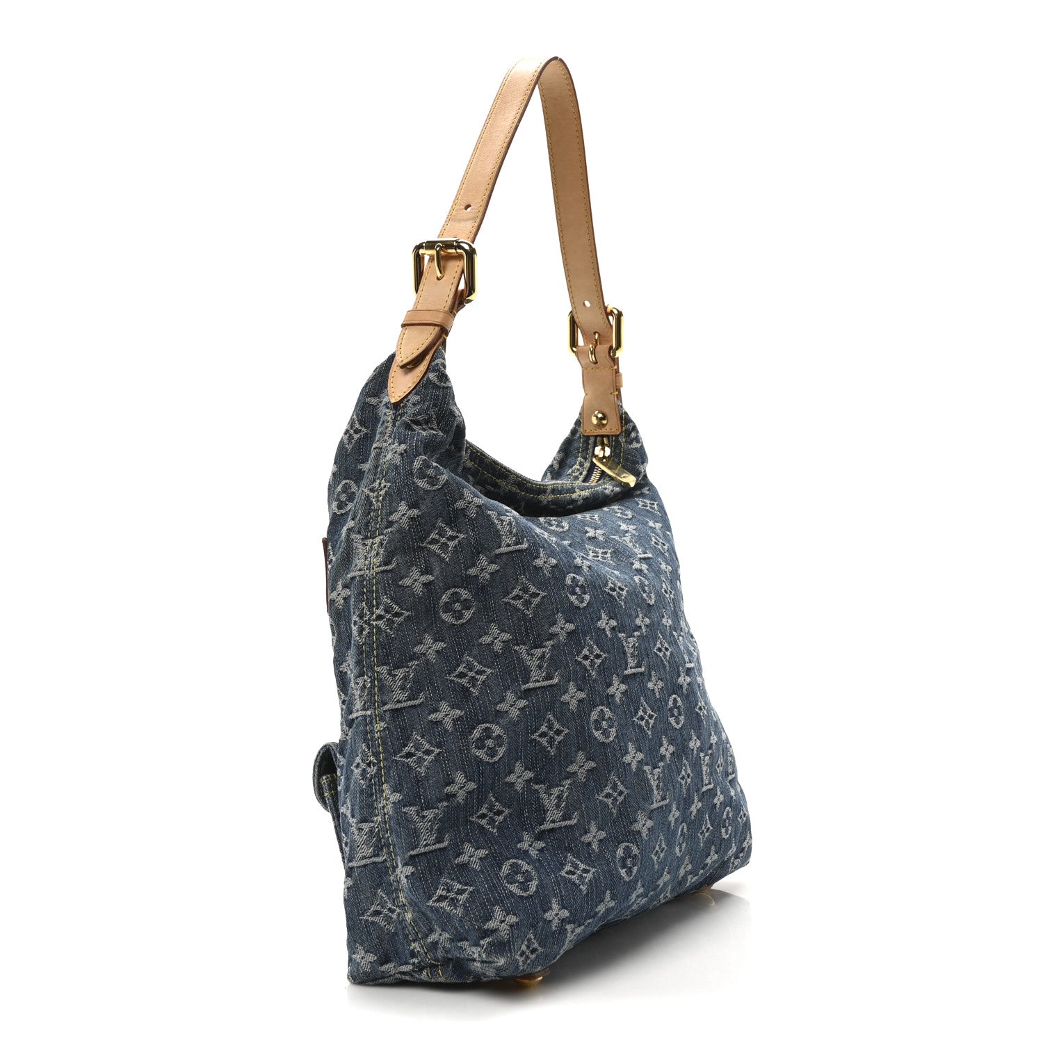 Louis Vuitton Denim Baggy GM Blue 3 of 10