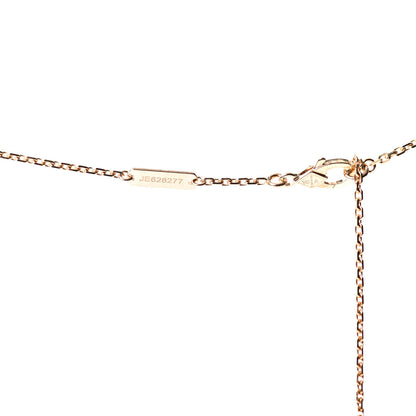 Van Cleef & Arpels 18K Yellow Gold Mother of Pearl Vintage Alhambra Pendant Necklace 5 of 6