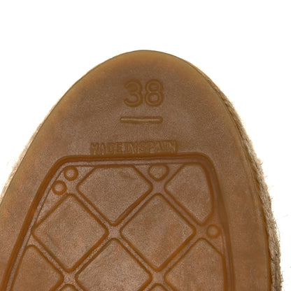 Chanel Lambskin CC Espadrilles 38 Beige Black 6 of 8