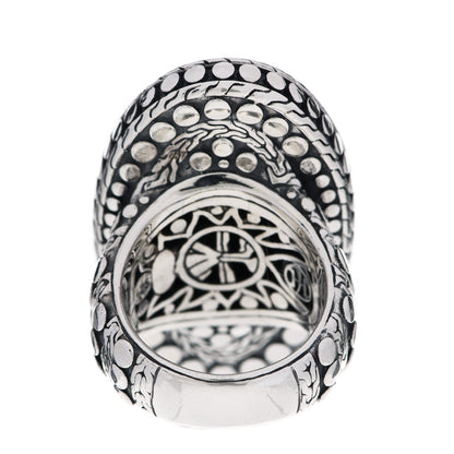 John Hardy Sterling Silver Dot Oval Ring 54 7 4 of 6
