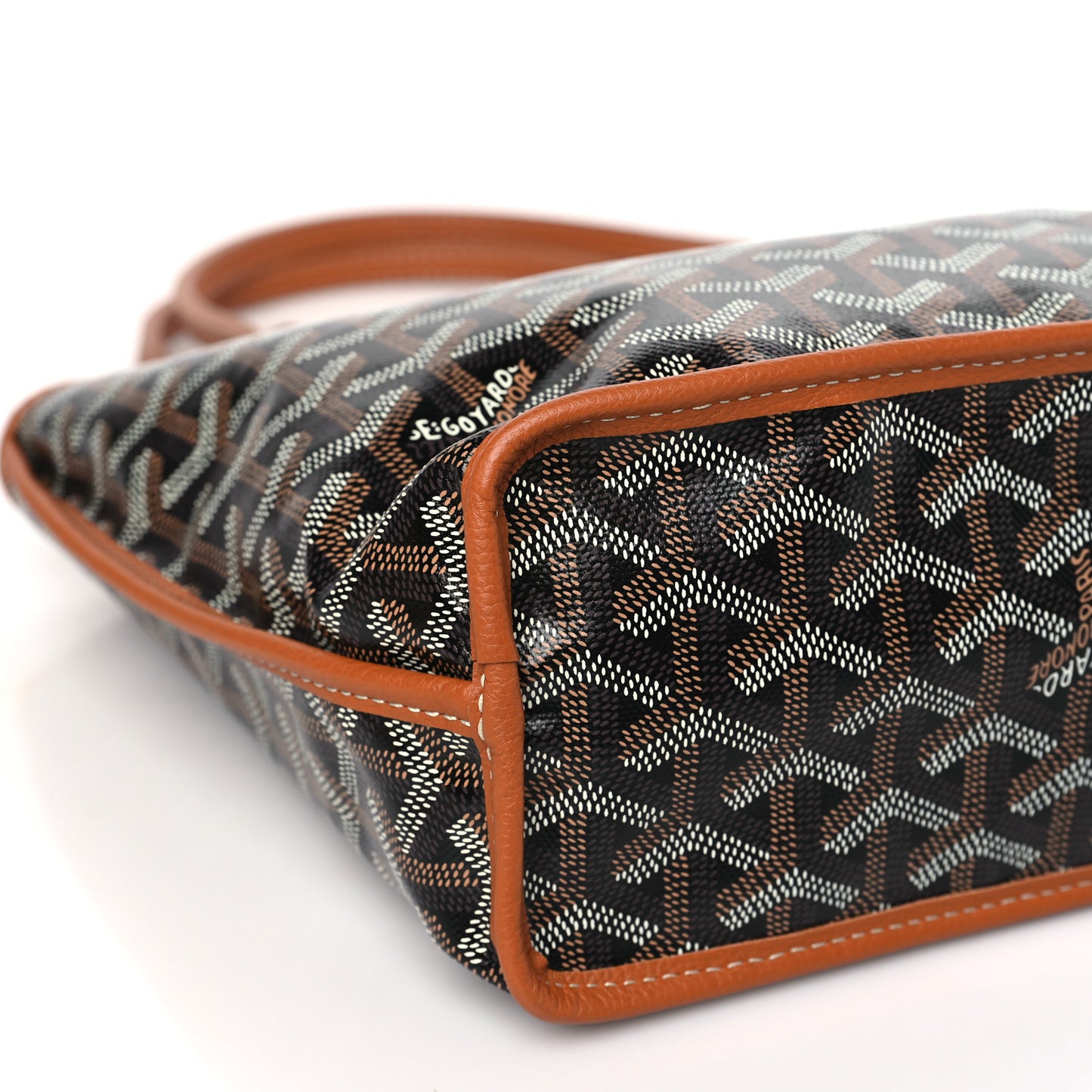 Goyardine Reversible Mini Anjou Black Gold