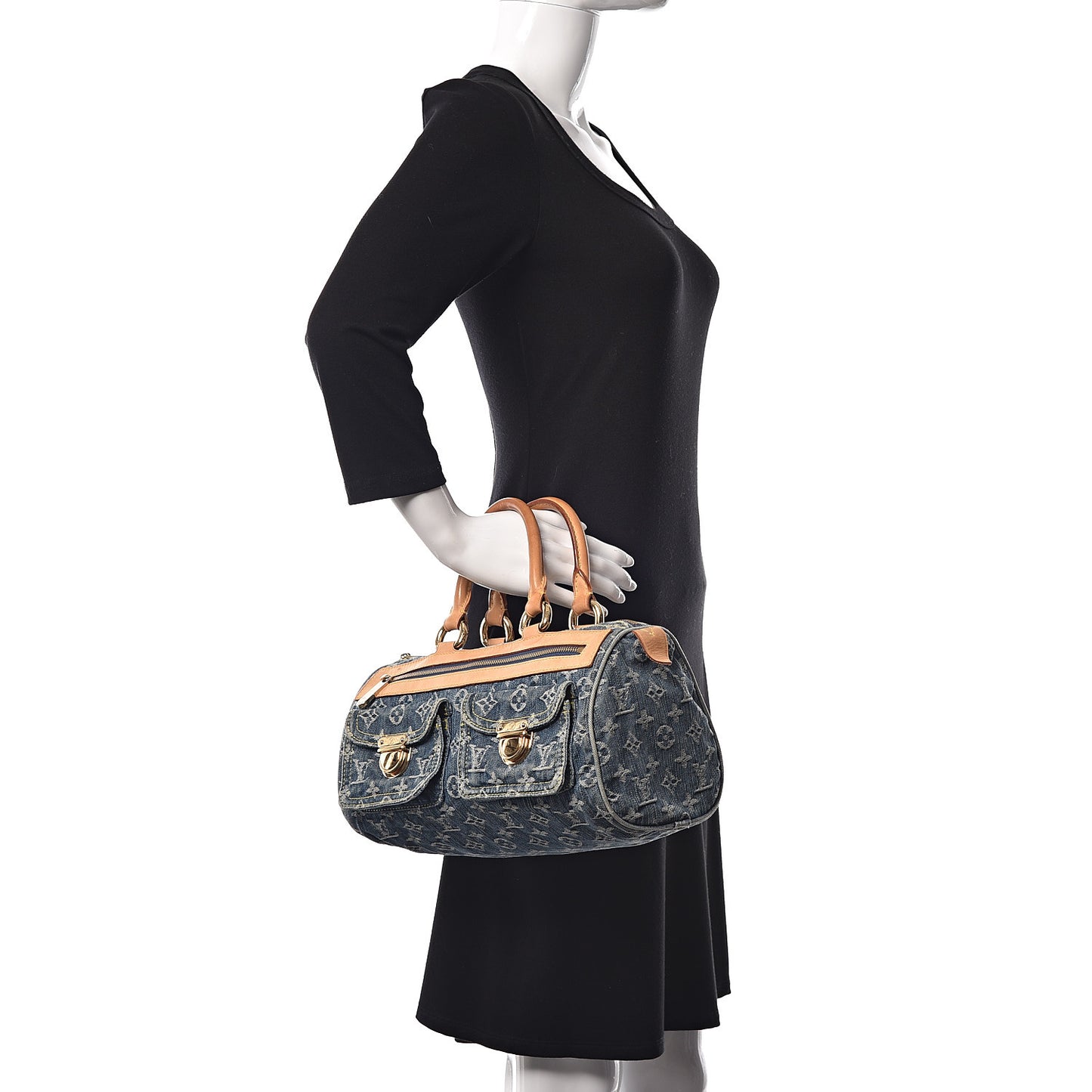 Monogram Denim Neo Speedy Blue