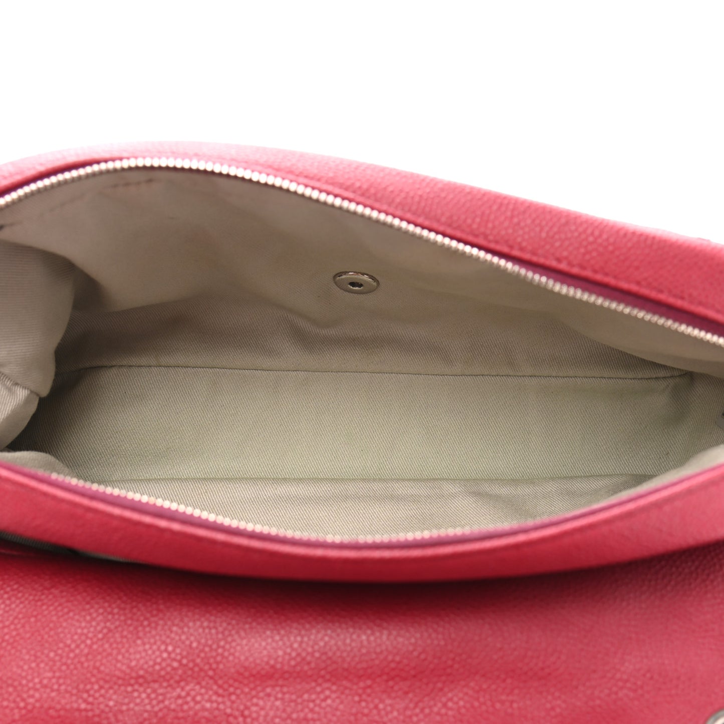 Caviar Quilted Jumbo Easy Flap Dark Pink