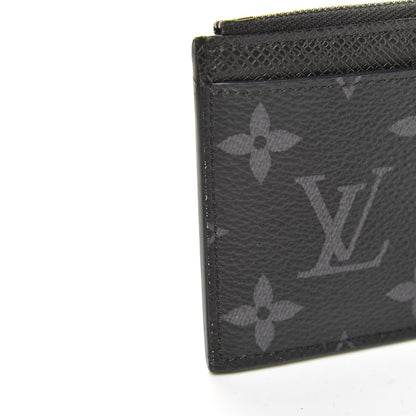 Louis Vuitton Monogram Eclipse Taiga Coin Card Holder 7 of 8