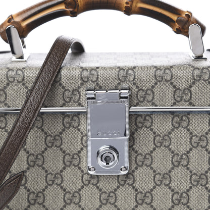 Gucci GG Supreme Monogram Globe-Trotter Beauty Case Brown 9 of 10