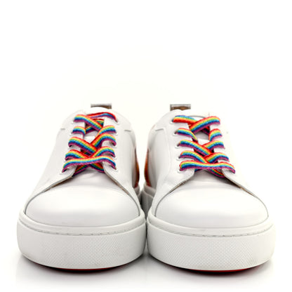 Christian Louboutin Calfskin Womens Arkenspeed Sneakers 38.5 White Multi 2 of 9