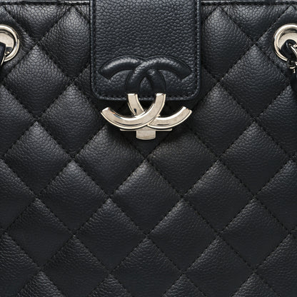 Chanel Caviar Quilted Small CC Box Shopping Tote Black 11 of 15