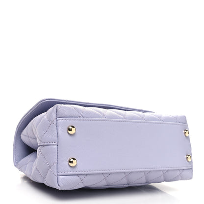 Chanel Caviar Quilted Mini Coco Handle Flap Light Purple 4 of 10