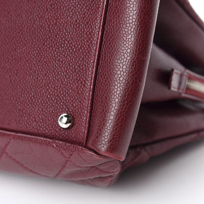 Chanel Caviar Quilted Timeless CC Tote Dark Red 16 of 17