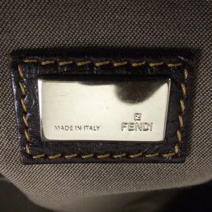 Fendi Canvas Zucca Zucchino Spalmati B Mix Tote White Mogano Panna 11 of 12