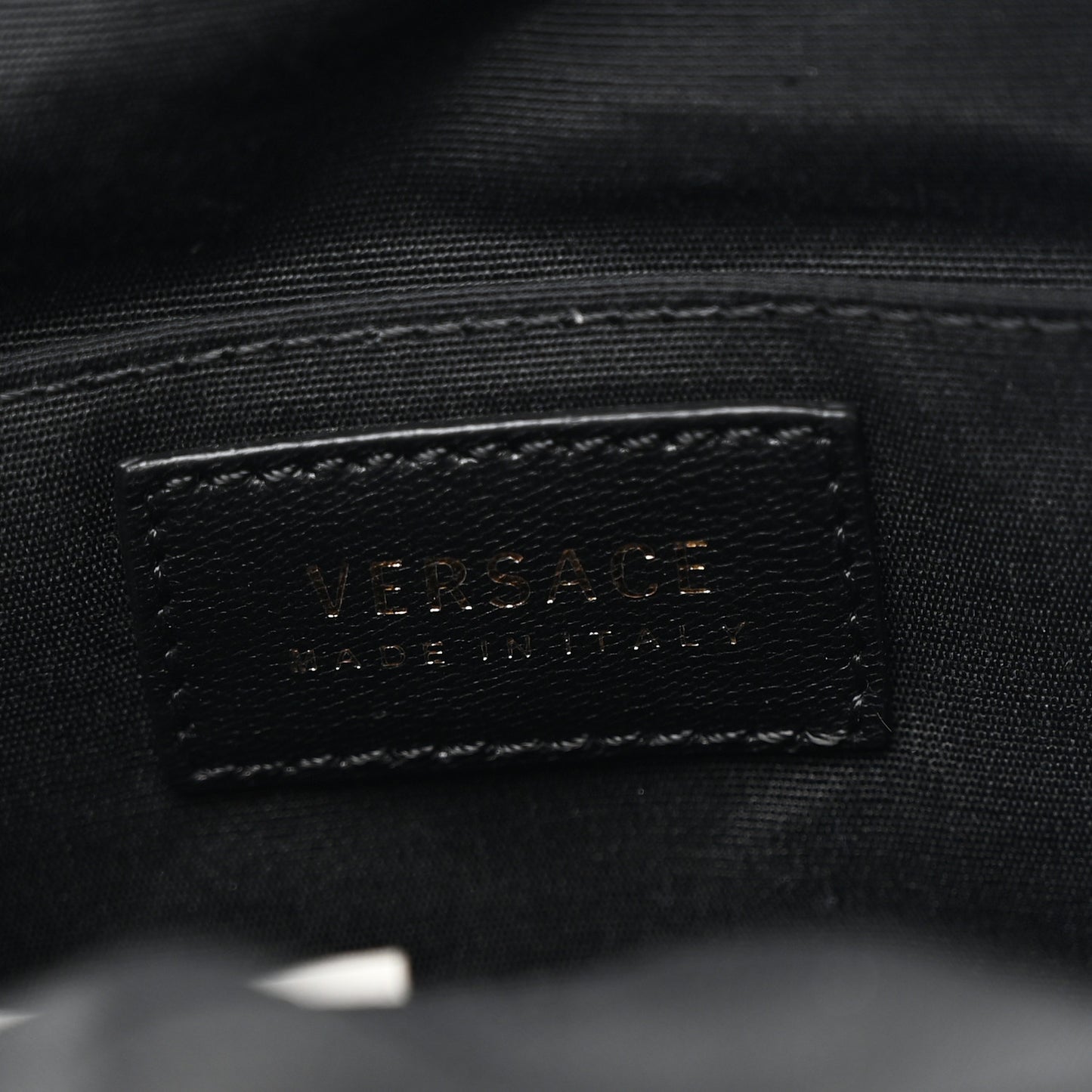 Nappa Quilted Medusa Bucket Bag Black
