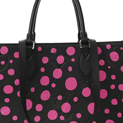 Louis Vuitton LV X YK Empreinte Monogram Giant Onthego MM Black Fuchsia 8 of 10