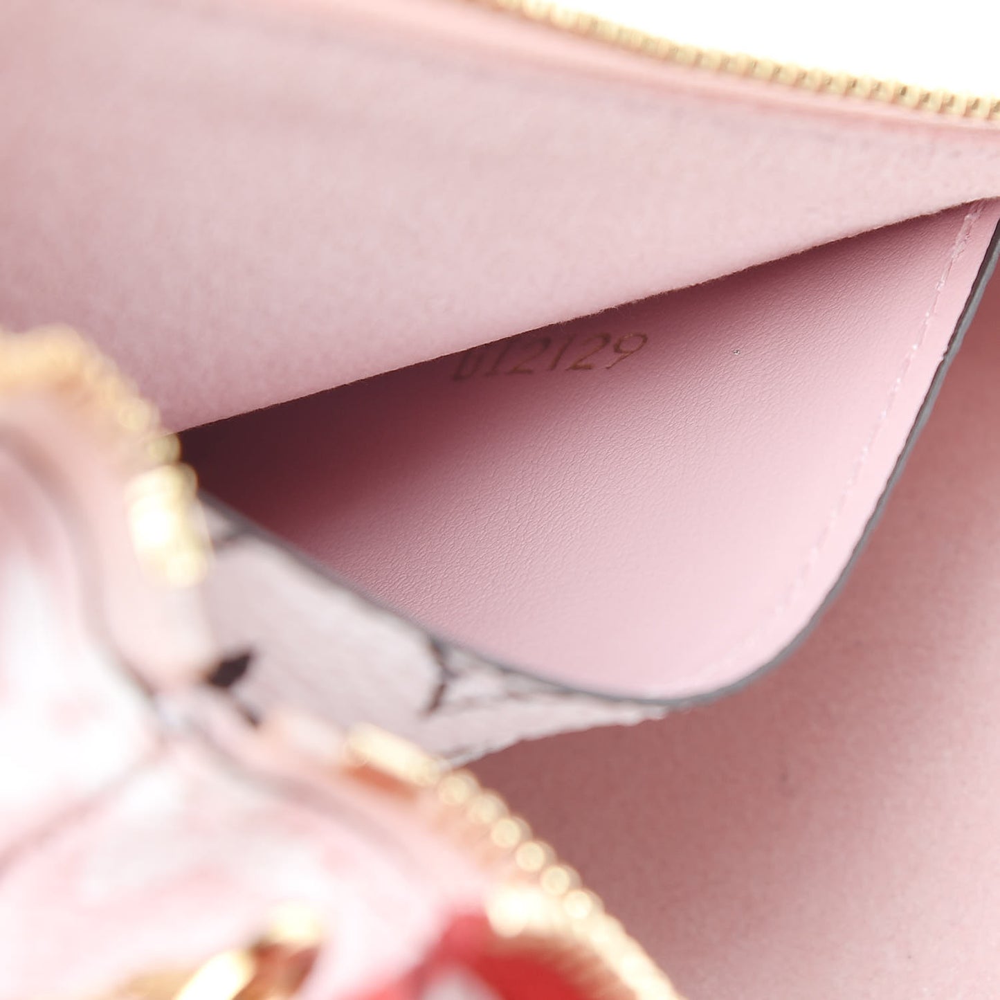 Monogram Giant Double Zip Pochette Rouge
