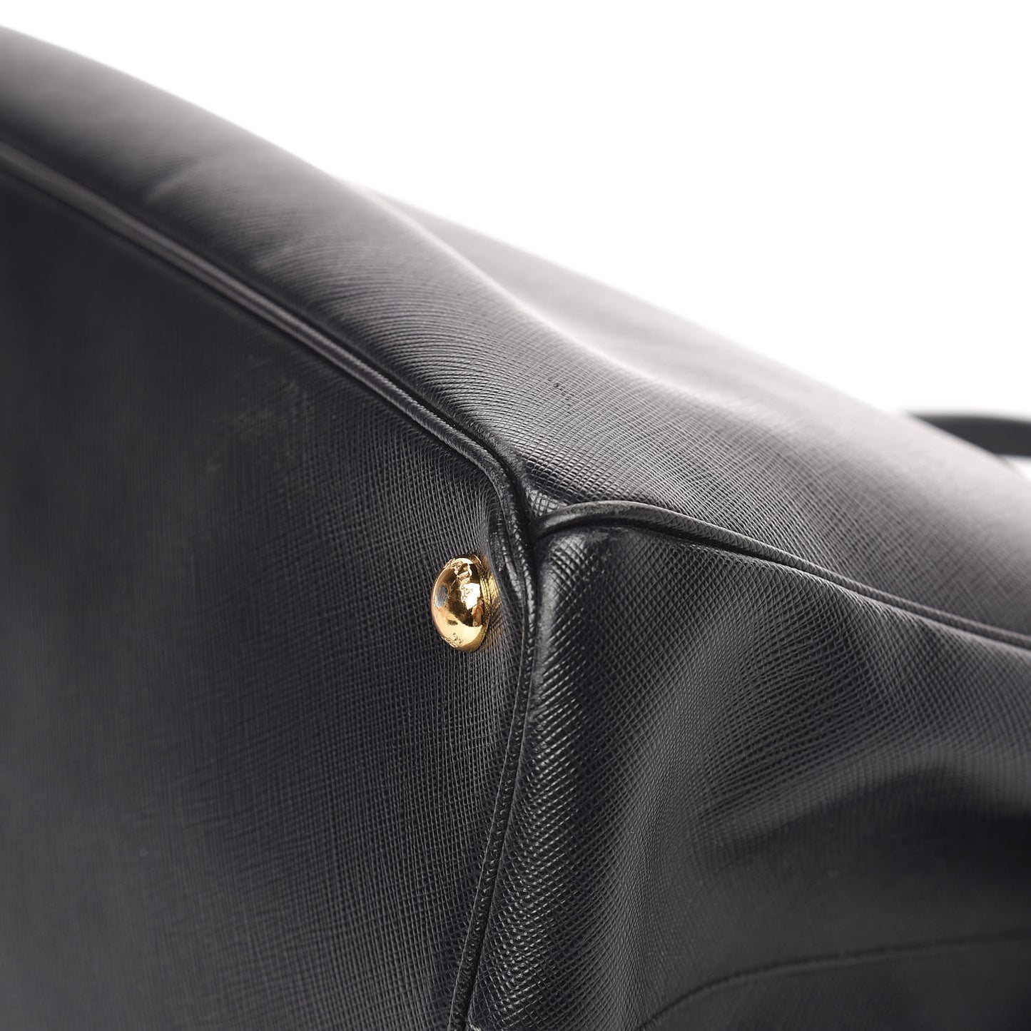 Saffiano Large Galleria Double Zip Tote Black