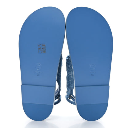 Chanel Denim CC Dad Sandals 38 Light Blue 5 of 8