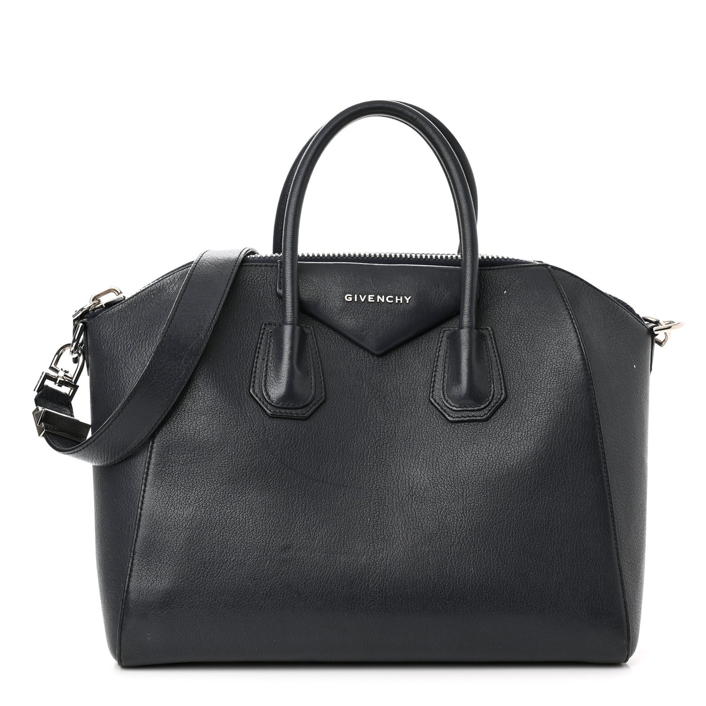 Sugar Goatskin Medium Antigona Navy
