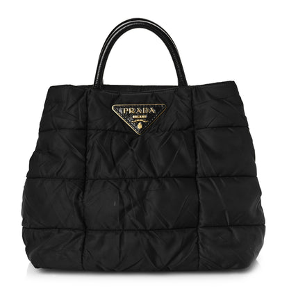 Prada Crispy Nylon Shopping Tote Black 1 of 8