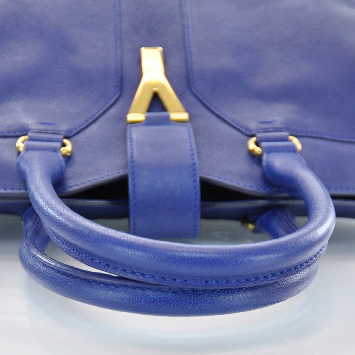 Leather Medium Cabas Chyc Blue