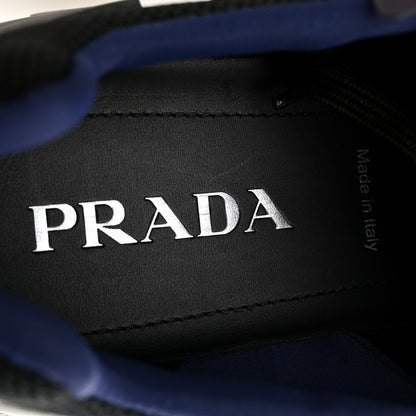 Prada Rubber Knit Fabric Iridescent Mens Cloudbust Thunder Sneakers 10.5 Black 7 of 10