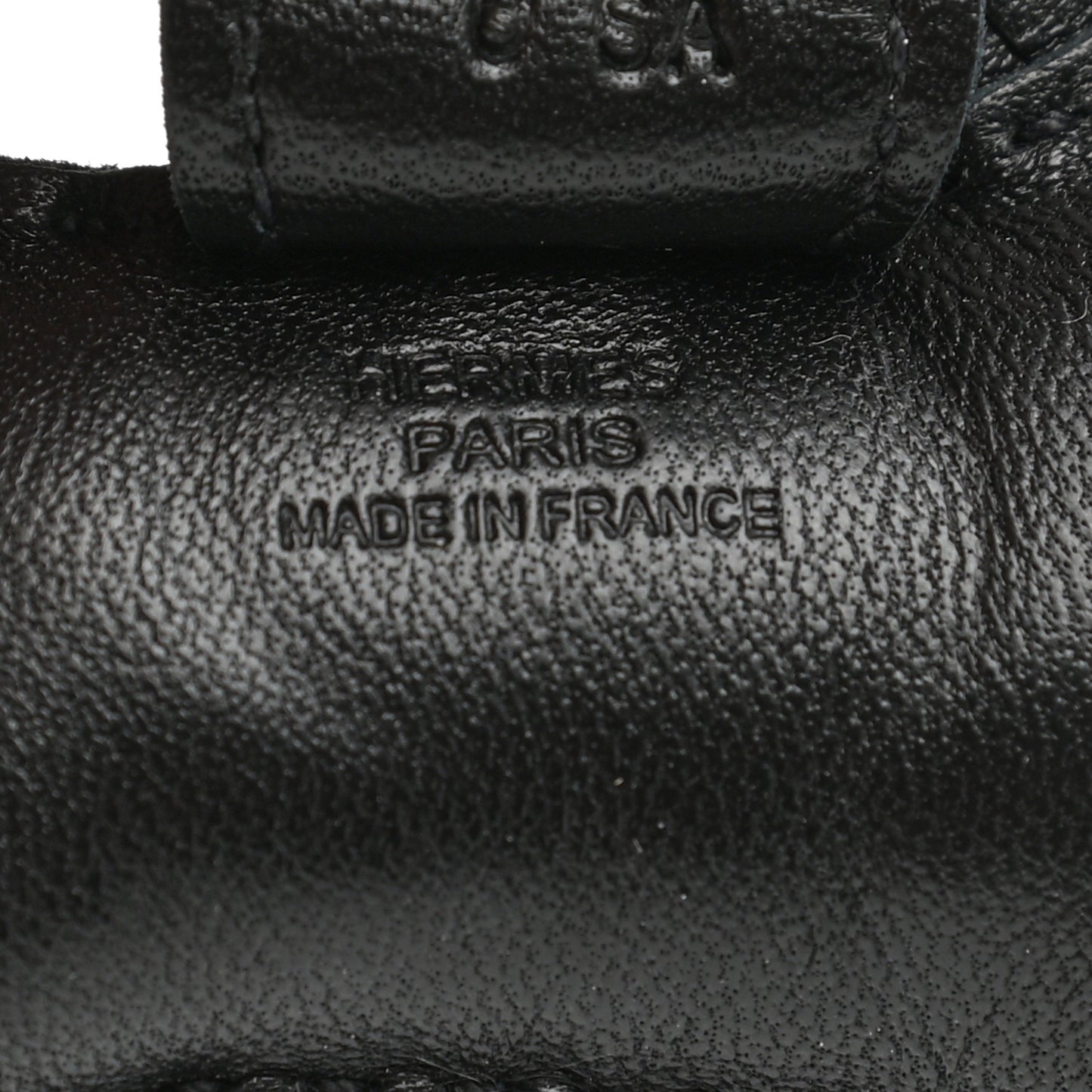 Milo Lambskin Grigri Rodeo Horse Bag Charm PM So Black