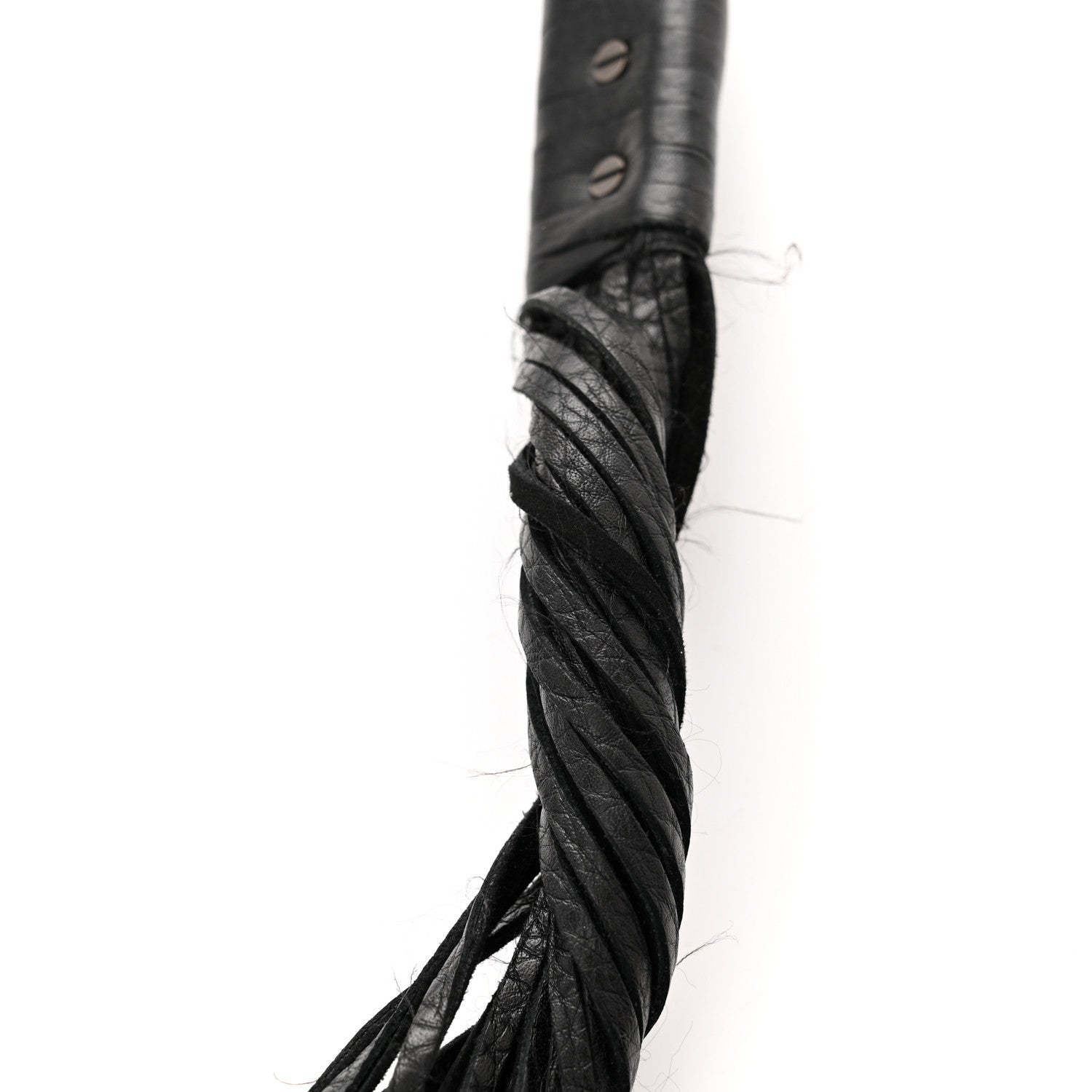 Valentino Garavani Pebbled Calfskin Embroidered Rockstud Rolling Fringe Messenger Black 14 of 15