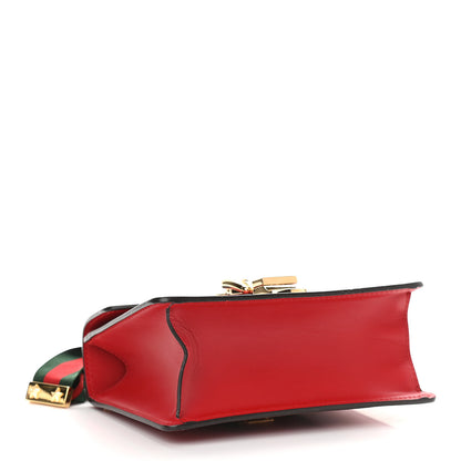 Gucci Calfskin Mini Sylvie Chain Shoulder Bag Hibiscus Red 4 of 9