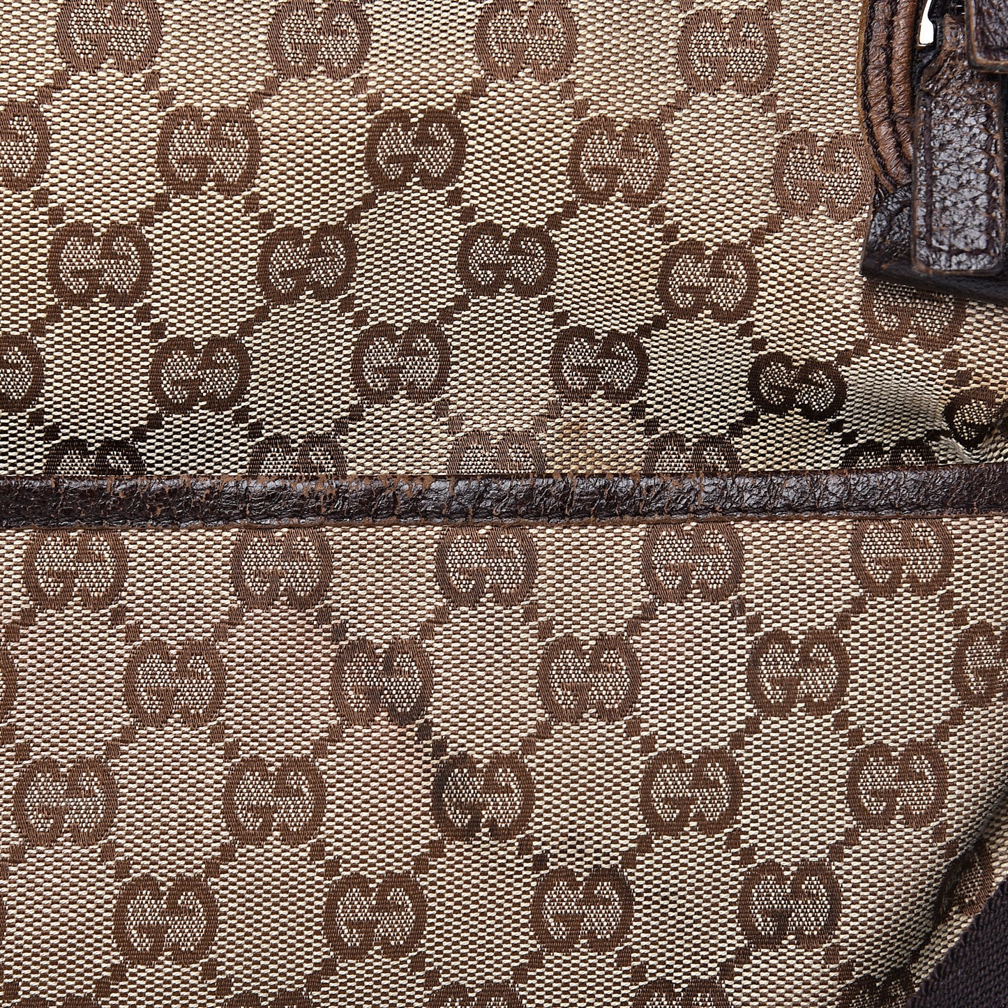Monogram Natural Pigskin Large Diaper Bag Beige Ebony Cocoa Dark Chocolate