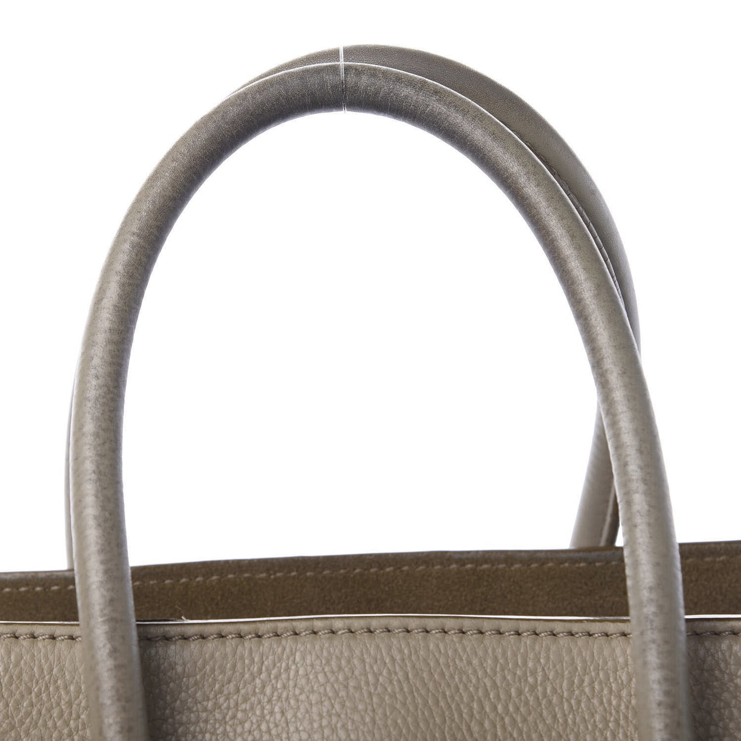 Drummed Calfskin Medium Phantom Luggage Beige